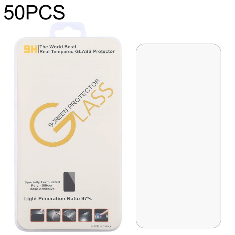 For Doogee V10 5G 50 PCS 0.26mm 9H 2.5D Tempered Glass Film - For Doogee by PMC TechLife | Online Shopping South Africa | PMC TechLife | Buy Now Pay Later Mobicred