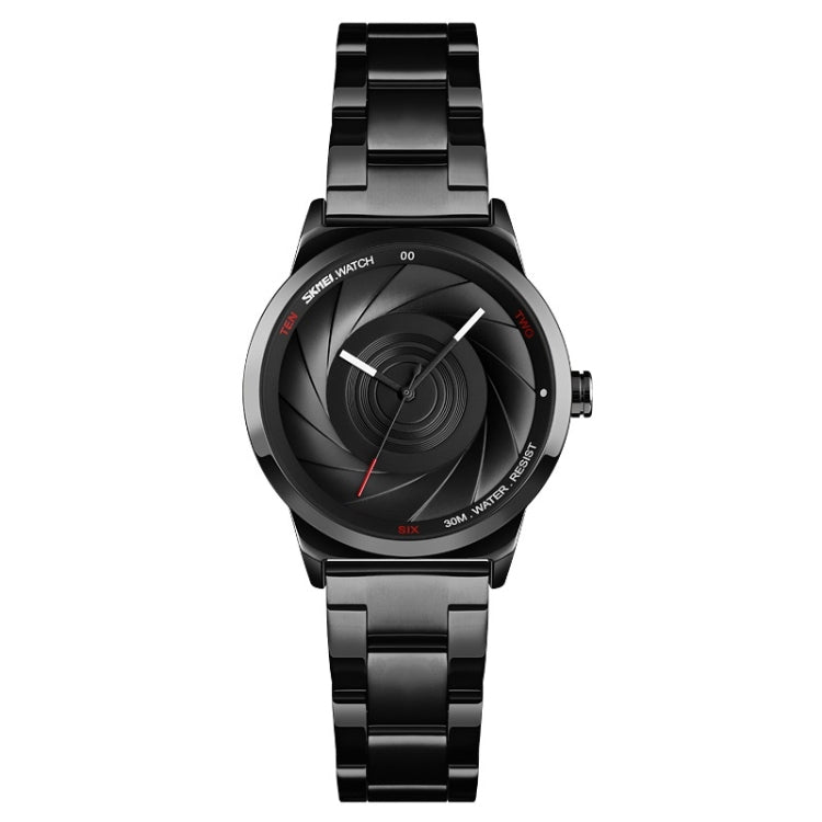 SKMEI 9210 Ladies Business Watch Simple 3D Dial Quartz Watch(Black) - free shipping - PMC TechLife - Order now!