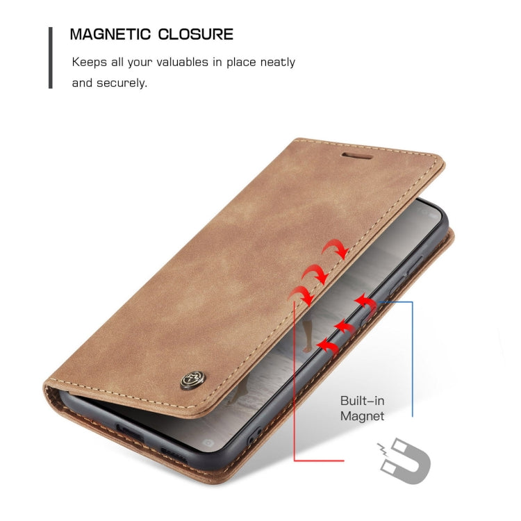 CaseMe 013 Multifunctional Horizontal Flip Leather Case with Holder & Card Slot & Wallet For Huawei P50(Brown) - Huawei Cases by CaseMe | Online Shopping South Africa | PMC Jewellery | Buy Now Pay Later Mobicred