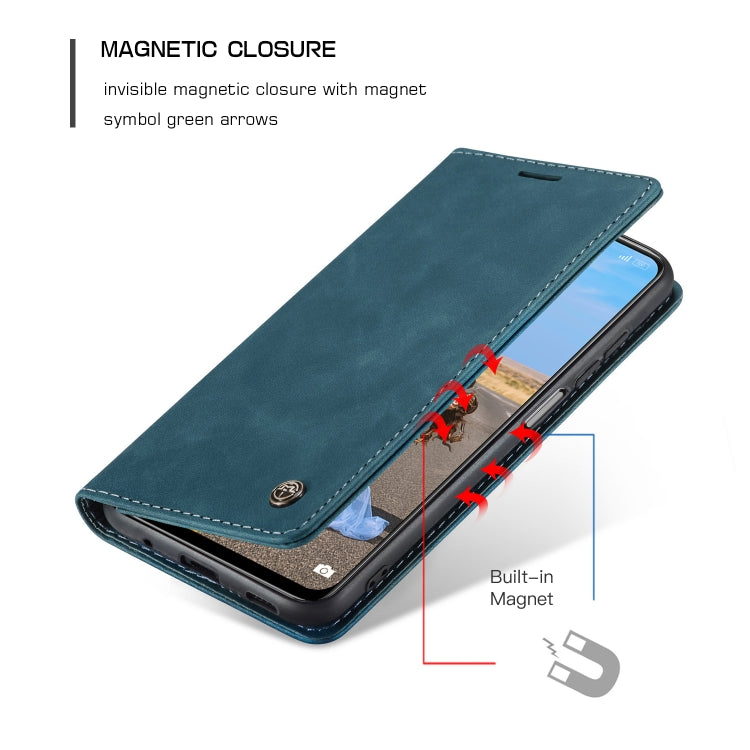 CaseMe 013 Multifunctional Horizontal Flip Leather Case with Holder & Card Slot & Wallet For Xiaomi Redmi Note 10 5G(Blue) - free shipping - PMC Jewellery - Order now!