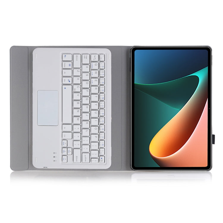 A0N5-A Ultra-thin Detachable Lambskin Texture TPU Bluetooth Keyboard Leather Tablet Case with Holder & Touchpad For Xiaomi Pad 5 / 5 Pro(Pink) - Others Keyboard by PMC TechLife | Online Shopping South Africa | PMC TechLife