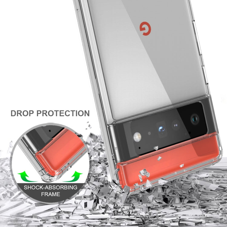 Shockproof Scratchproof TPU + Acrylic Protective Case For Google Pixel 6 Pro(Transparent) - Google Cases by PMC TechLife | Online Shopping South Africa | PMC TechLife