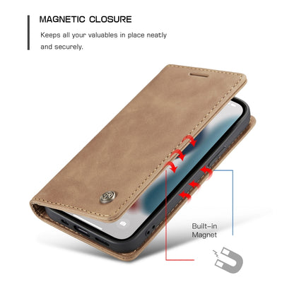 For iPhone 13 Pro Max CaseMe-013 Multifunctional Retro Frosted Horizontal Flip Leather Case with Card Slot & Holder & Wallet (Brown) - iPhone 13 Pro Max Cases by CaseMe | Online Shopping South Africa | PMC Jewellery | Buy Now Pay Later Mobicred