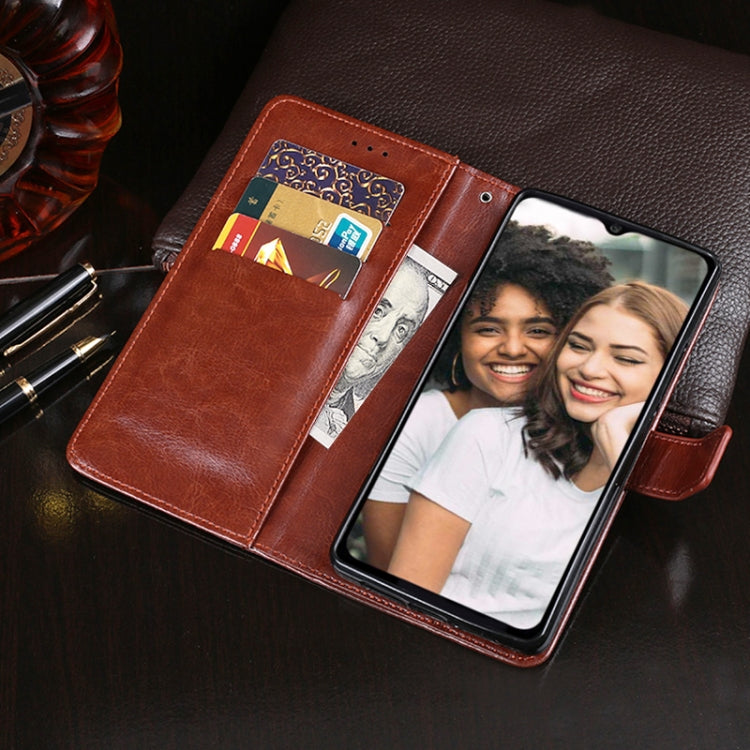 idewei Crazy Horse Texture Horizontal Flip Leather Case with Holder & Card Slots & Wallet For Doogee N40 Pro(Rose Red) - More Brand by idewei | Online Shopping South Africa | PMC Jewellery | Buy Now Pay Later Mobicred