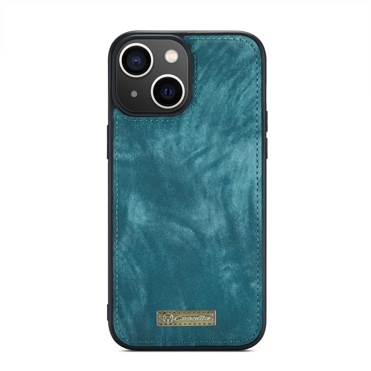 For iPhone 13 CaseMe-008 Detachable Multifunctional Horizontal Flip Leather Case with Card Slot & Holder & Zipper Wallet & Photo Frame(Blue) - iPhone 13 Cases by CaseMe | Online Shopping South Africa | PMC Jewellery | Buy Now Pay Later Mobicred