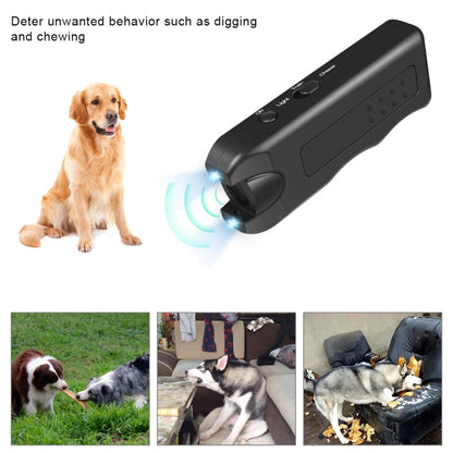 RC-521 Handheld Portable Ultrasonic Dog Repeller with LED Lights(Black) - Training Aids by PMC Jewellery | Online Shopping South Africa | PMC Jewellery | Buy Now Pay Later Mobicred