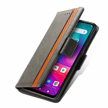 For Doogee X96 Pro CaseNeo Business Splicing Dual Magnetic Buckle Horizontal Flip PU Leather Case with Holder & Card Slots & Wallet(Grey) - More Brand by PMC Jewellery | Online Shopping South Africa | PMC Jewellery | Buy Now Pay Later Mobicred