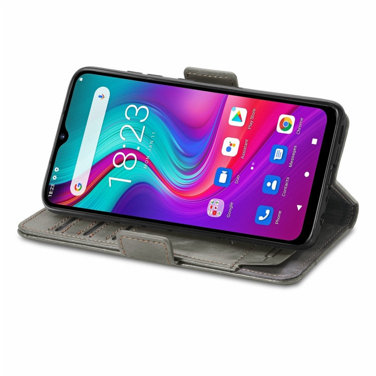 For Doogee X96 Pro CaseNeo Business Splicing Dual Magnetic Buckle Horizontal Flip PU Leather Case with Holder & Card Slots & Wallet(Grey) - More Brand by PMC Jewellery | Online Shopping South Africa | PMC Jewellery | Buy Now Pay Later Mobicred