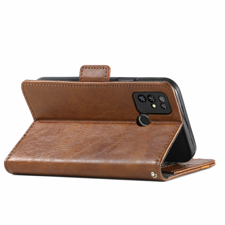 For Doogee X96 Pro CaseNeo Business Splicing Dual Magnetic Buckle Horizontal Flip PU Leather Case with Holder & Card Slots & Wallet(Brown) - More Brand by PMC Jewellery | Online Shopping South Africa | PMC Jewellery | Buy Now Pay Later Mobicred