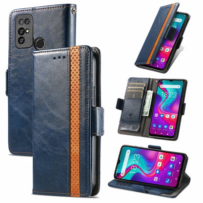 For Doogee X96 Pro CaseNeo Business Splicing Dual Magnetic Buckle Horizontal Flip PU Leather Case with Holder & Card Slots & Wallet(Blue) - More Brand by PMC Jewellery | Online Shopping South Africa | PMC Jewellery | Buy Now Pay Later Mobicred