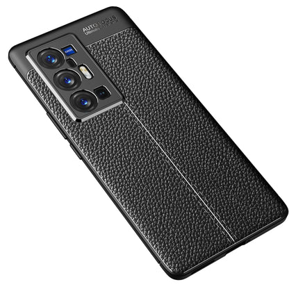 For vivo X70 Pro+ Litchi Texture TPU Shockproof Case(Black) - vivo Cases by PMC Jewellery | Online Shopping South Africa | PMC Jewellery | Buy Now Pay Later Mobicred