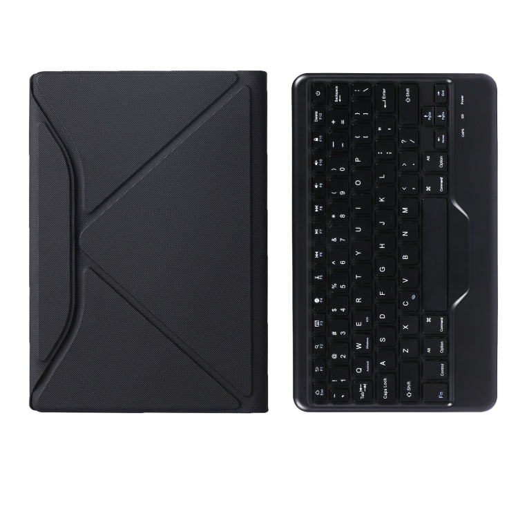 BM12 Diamond Texture Detachable Bluetooth Keyboard Leather Tablet Case with Pen Slot & Triangular Back Support For Lenovo Pad Plus 11 inch TB-J607F / Tab P11 11 inch TB-J606F(Black) - Lenovo Keyboard by PMC Jewellery | Online Shopping South Africa | PMC Jewellery