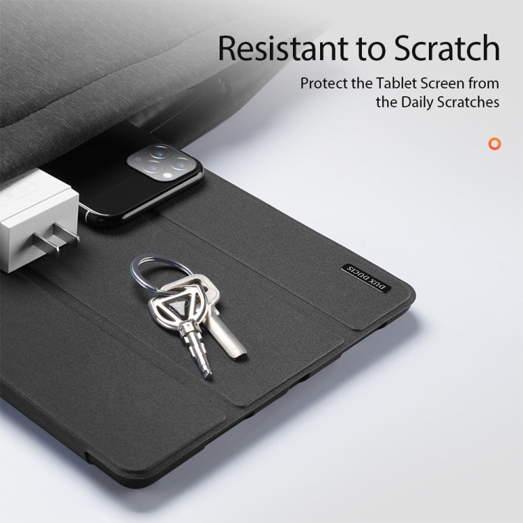 For iPad mini 7 / mini 6 DUX DUCIS Domo Series Horizontal Flip Magnetic TPU + PU Leather Tablet Case with Three-folding Holder & Pen Slot(Black) - free shipping - PMC Jewellery - Order now!