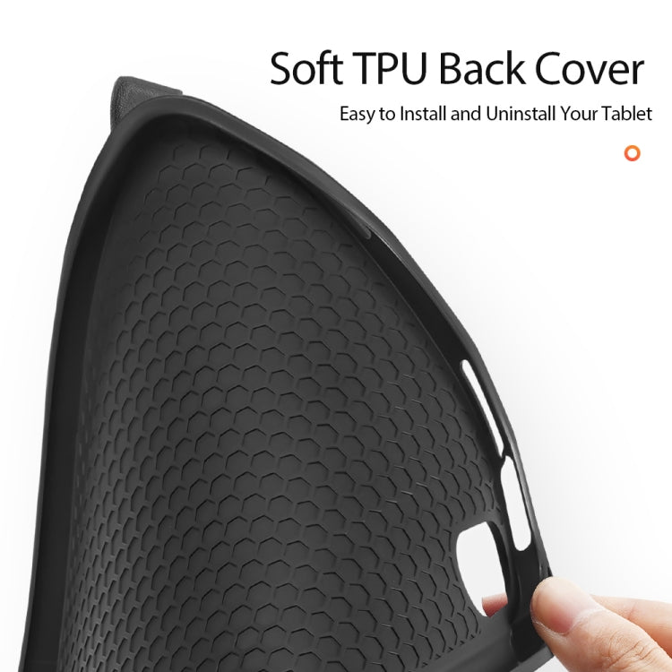 For iPad mini 7 / mini 6 DUX DUCIS Domo Series Horizontal Flip Magnetic TPU + PU Leather Tablet Case with Three-folding Holder & Pen Slot(Black) - free shipping - PMC Jewellery - Order now!