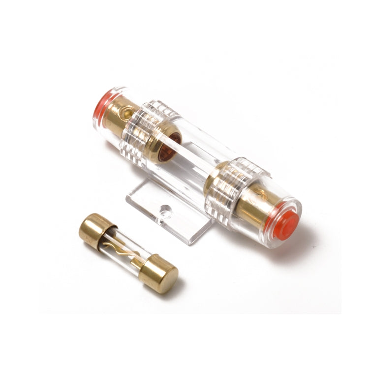 A0299 Car 100 Amp Audio AGU Fuse Holder Fuseholder 4 6 8 Gauge Inline Gold Plated - Fuse by PMC TechLife | Online Shopping South Africa | PMC TechLife | Buy Now Pay Later Mobicred