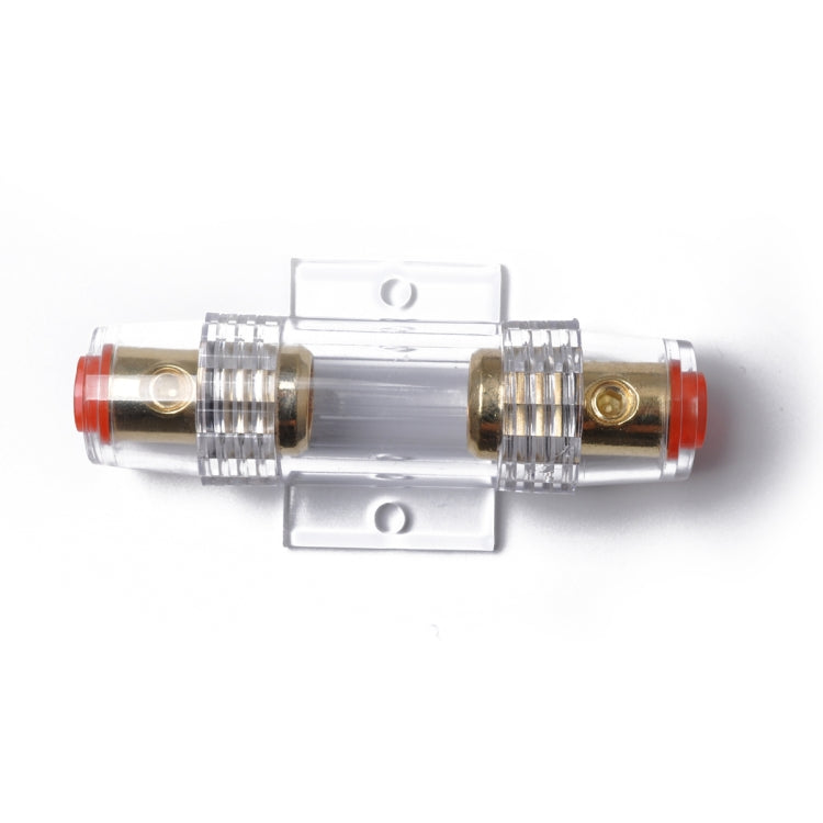 A0299 Car 100 Amp Audio AGU Fuse Holder Fuseholder 4 6 8 Gauge Inline Gold Plated - Fuse by PMC TechLife | Online Shopping South Africa | PMC TechLife | Buy Now Pay Later Mobicred