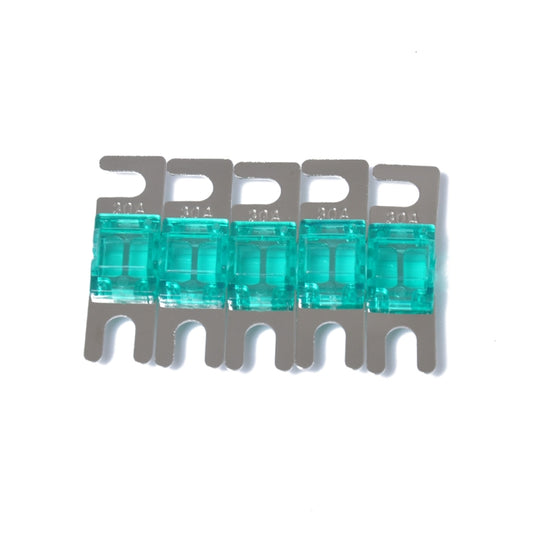 A0301 Green 5 PCS Car Audio AFS Mini ANL 30A Fuse Nicked Plated - Fuse by PMC Jewellery | Online Shopping South Africa | PMC Jewellery