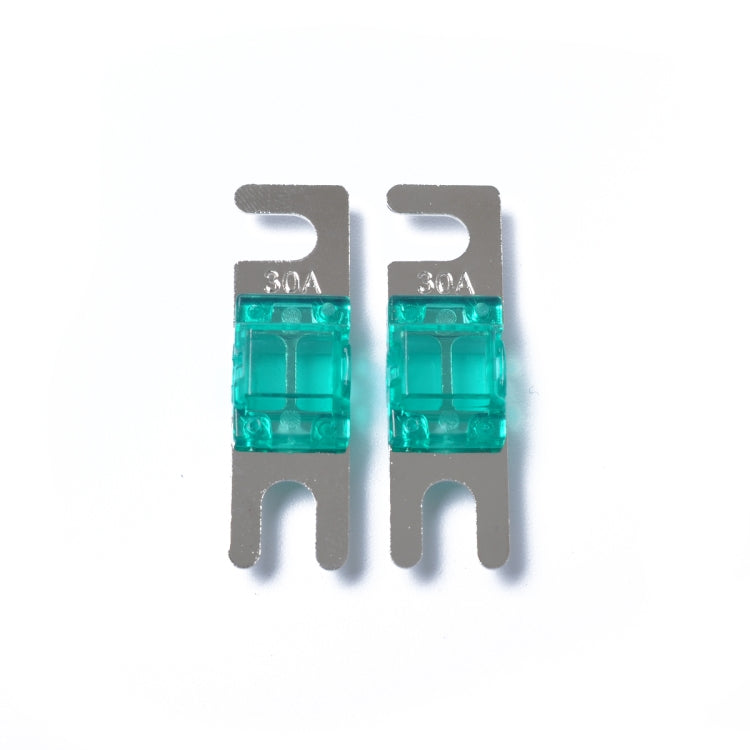 A0301 Green 5 PCS Car Audio AFS Mini ANL 30A Fuse Nicked Plated - Fuse by PMC Jewellery | Online Shopping South Africa | PMC Jewellery