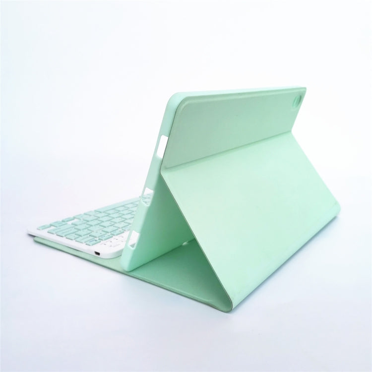 For Lenovo Pad Tab P11 11 inch TB-J606F LX110 Solid Color Detachable Square Keycap Bluetooth Keyboard Leather Tablet Case with Stand(Green) - Lenovo Keyboard by PMC Jewellery | Online Shopping South Africa | PMC Jewellery