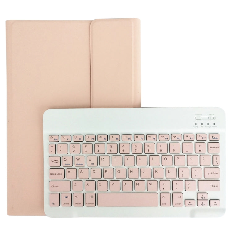 For Lenovo Pad Tab P11 Pro 11.5 inch TB-J706F LX115 Solid Color Detachable Square Keycap Bluetooth Keyboard Leather Tablet Case with Stand(Pink) - Lenovo Keyboard by PMC Jewellery | Online Shopping South Africa | PMC Jewellery