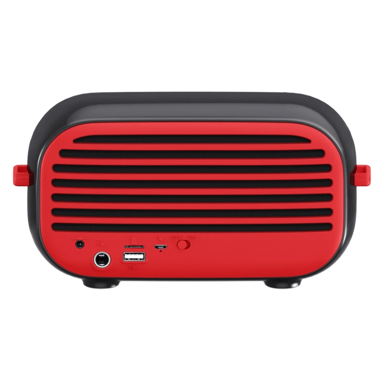New Rixing NR-3000M Bluetooth 5.0 Portable Karaoke Wireless Bluetooth Speaker with Microphone & Shoulder Strap(Red) - free shipping - PMC Jewellery - Order now!