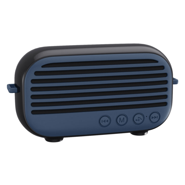 New Rixing NR-3000M Bluetooth 5.0 Portable Karaoke Wireless Bluetooth Speaker with Microphone & Shoulder Strap(Blue) - Desktop Speaker by NewRixing | Online Shopping South Africa | PMC Jewellery | Buy Now Pay Later Mobicred