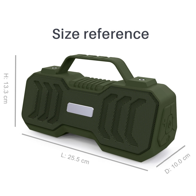 New Rixing NR-4500M Bluetooth 5.0 Portable Outdoor Karaoke Wireless Bluetooth Speaker with Microphone(Green) - free shipping - PMC Jewellery - Order now!