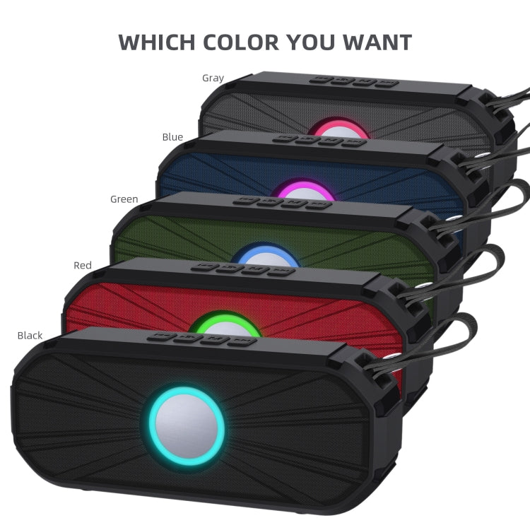 New Rixing NR-9012 Bluetooth 5.0 Portable Outdoor Wireless Bluetooth Speaker(Red) - free shipping - PMC Jewellery - Order now!