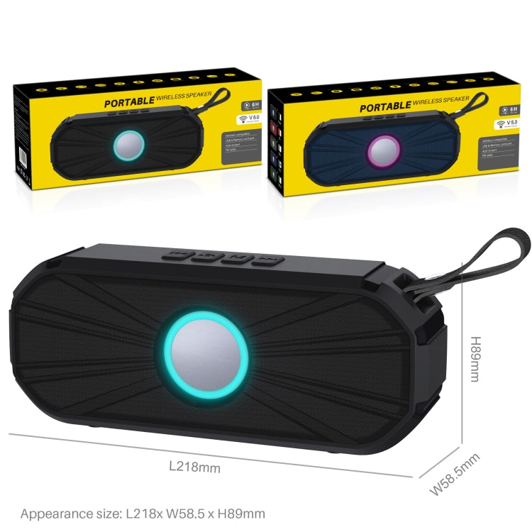 New Rixing NR-9012 Bluetooth 5.0 Portable Outdoor Wireless Bluetooth Speaker(Red) - free shipping - PMC Jewellery - Order now!