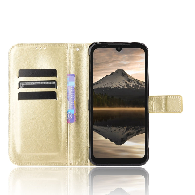 For Doogee S86 / S86 Pro Crazy Horse Texture Horizontal Flip Leather Case with Holder & Card Slots & Lanyard(Gold) - More Brand by PMC TechLife | Online Shopping South Africa | PMC TechLife | Buy Now Pay Later Mobicred