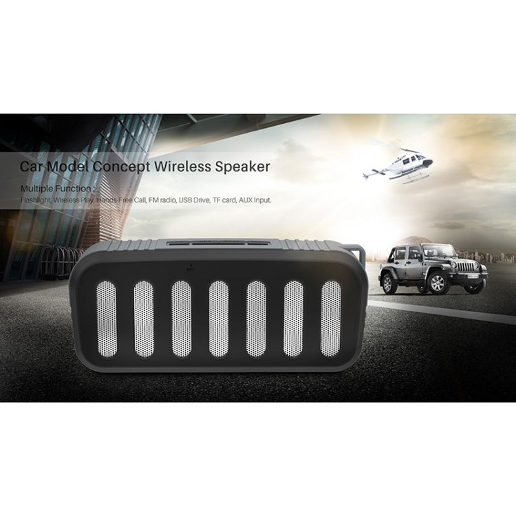 NewRixing NR-2013 TWS Car Exhaust Duct-shaped Bluetooth Speaker(White) - free shipping - PMC Jewellery - Order now!