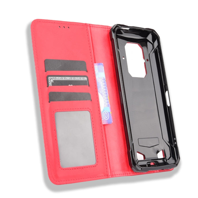 For Doogee S86 / S86 Pro Magnetic Buckle Retro Pattern Horizontal Flip Leather Case with Holder & Card Slot & Wallet(Red) - More Brand by PMC Jewellery | Online Shopping South Africa | PMC Jewellery | Buy Now Pay Later Mobicred