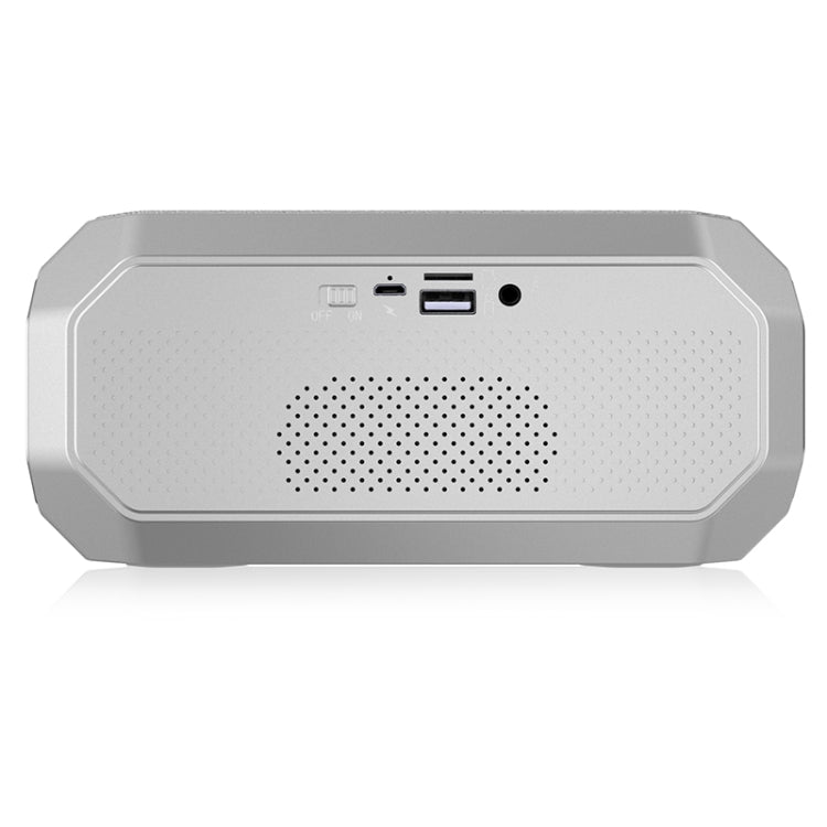 NewRixing NR-4000 TWS Mesh Polygon Music Box Concept Bluetooth Speaker(Silver) - Desktop Speaker by NewRixing | Online Shopping South Africa | PMC Jewellery | Buy Now Pay Later Mobicred