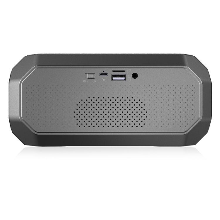 NewRixing NR-4000 TWS Mesh Polygon Music Box Concept Bluetooth Speaker(Iron Grey) - Desktop Speaker by NewRixing | Online Shopping South Africa | PMC Jewellery | Buy Now Pay Later Mobicred