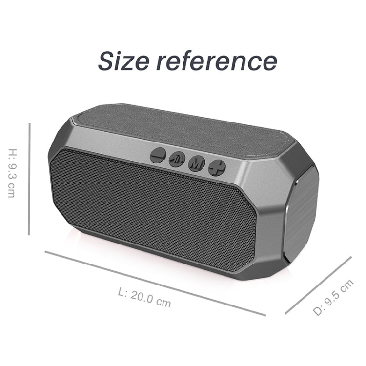 NewRixing NR-4000 TWS Mesh Polygon Music Box Concept Bluetooth Speaker(Silver) - Desktop Speaker by NewRixing | Online Shopping South Africa | PMC Jewellery | Buy Now Pay Later Mobicred