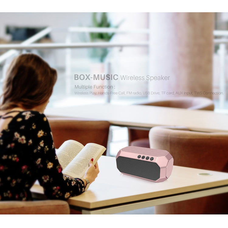 NewRixing NR-4000 TWS Mesh Polygon Music Box Concept Bluetooth Speaker(Black) - Desktop Speaker by NewRixing | Online Shopping South Africa | PMC Jewellery | Buy Now Pay Later Mobicred