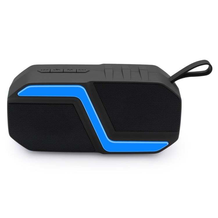 NewRixing NR-5019 Outdoor Portable Bluetooth Speaker, Support Hands-free Call / TF Card / FM / U Disk(Blue) - free shipping - PMC Jewellery - Order now!