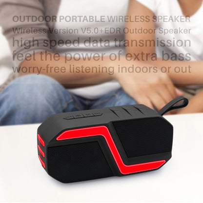 NewRixing NR-5019 Outdoor Portable Bluetooth Speaker, Support Hands-free Call / TF Card / FM / U Disk(Blue) - Desktop Speaker by NewRixing | Online Shopping South Africa | PMC Jewellery | Buy Now Pay Later Mobicred