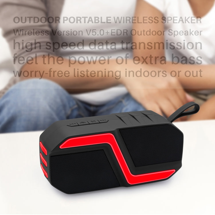 NewRixing NR-5019 Outdoor Portable Bluetooth Speaker, Support Hands-free Call / TF Card / FM / U Disk(Green) - Desktop Speaker by NewRixing | Online Shopping South Africa | PMC Jewellery | Buy Now Pay Later Mobicred