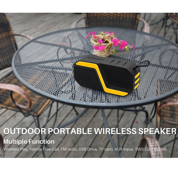 NewRixing NR-5019 Outdoor Portable Bluetooth Speaker, Support Hands-free Call / TF Card / FM / U Disk(Green) - free shipping - PMC Jewellery - Order now!