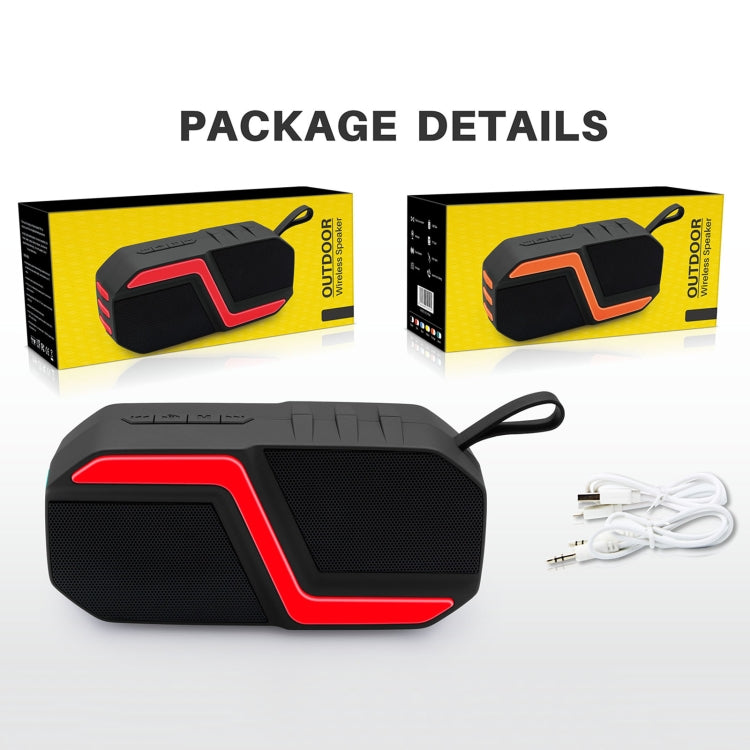 NewRixing NR-5019 Outdoor Portable Bluetooth Speaker, Support Hands-free Call / TF Card / FM / U Disk(Red) - free shipping - PMC Jewellery - Order now!