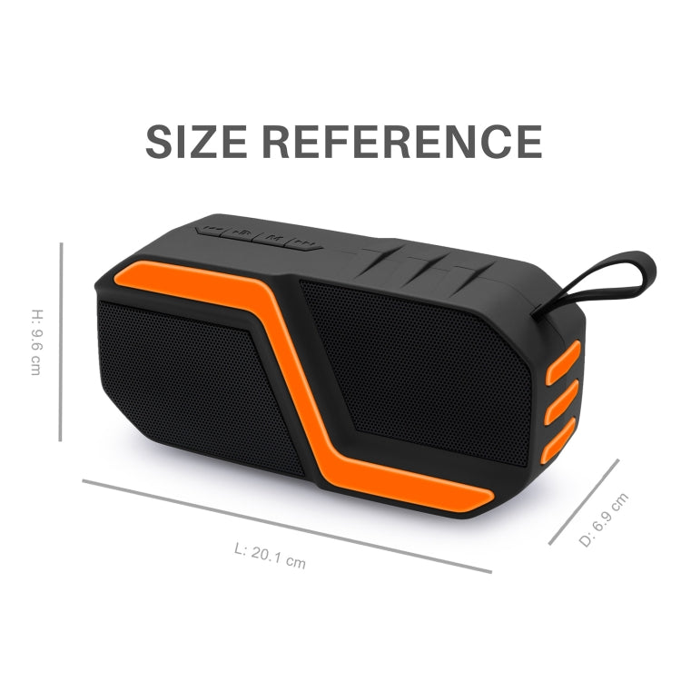 NewRixing NR-5019 Outdoor Portable Bluetooth Speaker, Support Hands-free Call / TF Card / FM / U Disk(Blue) - free shipping - PMC Jewellery - Order now!