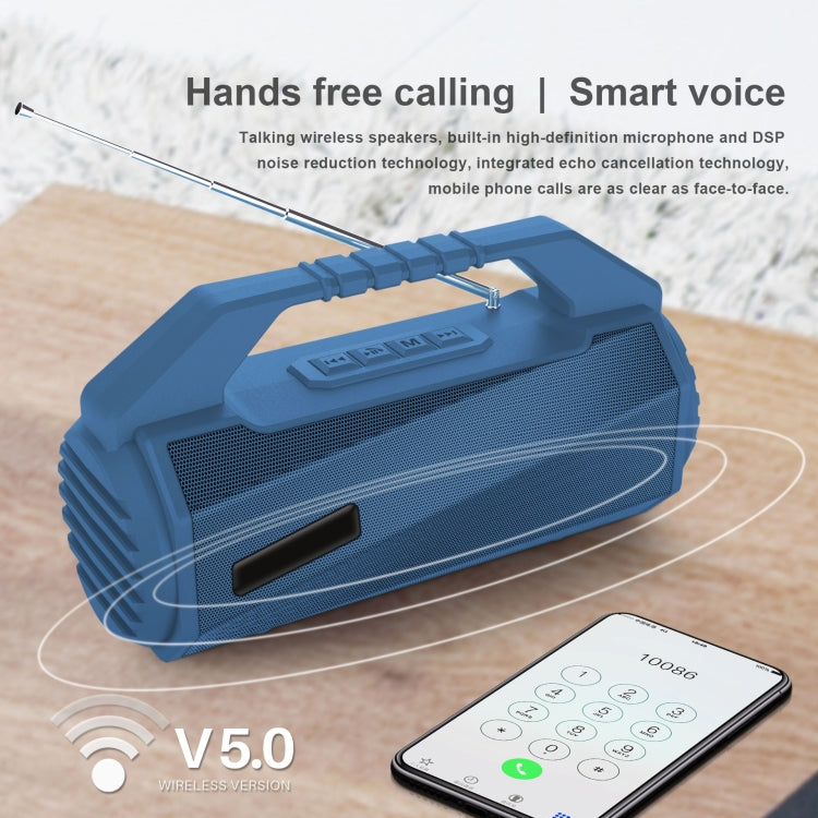 NewRixing NR-4025FM Outdoor Splash-proof Water Portable Bluetooth Speaker, Support Hands-free Call / TF Card / FM / U Disk(Red) - free shipping - PMC Jewellery - Order now!