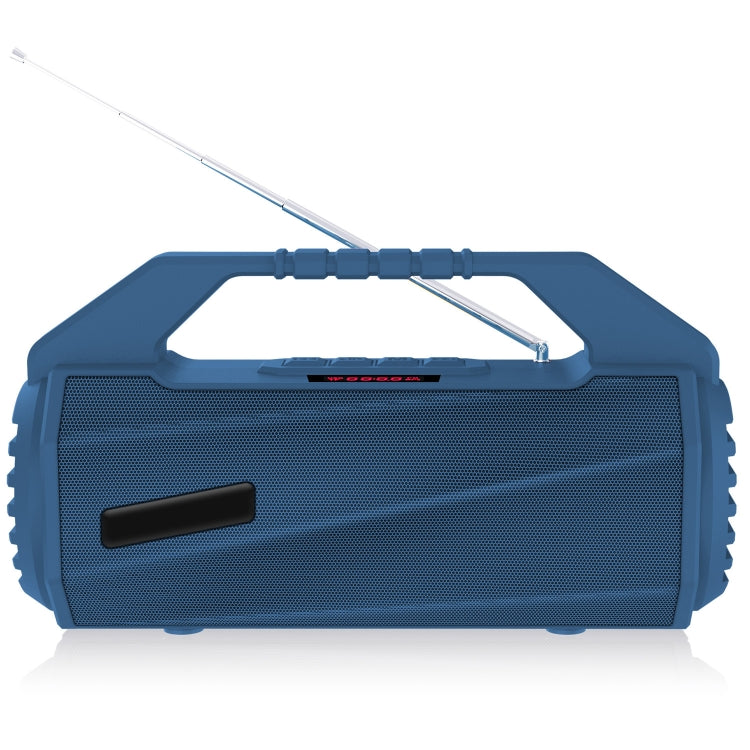 NewRixing NR-4025FM with Screen Outdoor Splash-proof Water Portable Bluetooth Speaker, Support Hands-free Call / TF Card / FM / U Disk(Blue) - free shipping - PMC Jewellery - Order now!