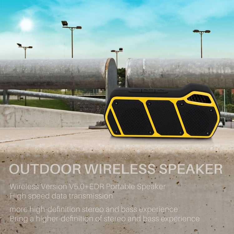 NewRixing NR-5011 Outdoor Portable Bluetooth Speakerr, Support Hands-free Call / TF Card / FM / U Disk(Green) - free shipping - PMC Jewellery - Order now!