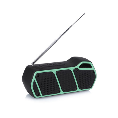 NewRixing NR-5011fm Outdoor Portable Bluetooth Speakerr, Support Hands-free Call / TF Card / FM / U Disk(Green) - Desktop Speaker by NewRixing | Online Shopping South Africa | PMC Jewellery | Buy Now Pay Later Mobicred