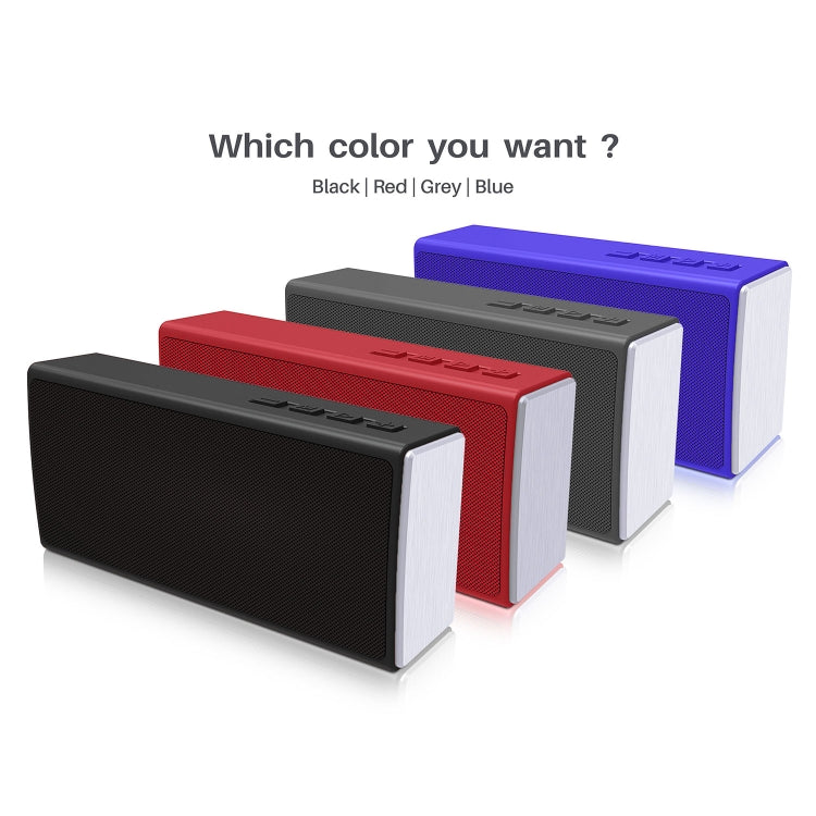 NewRixing NR-5012 Desktop Plating Bluetooth Speakerr, Support Hands-free Call / TF Card / FM / U Disk(Red) - free shipping - PMC Jewellery - Order now!