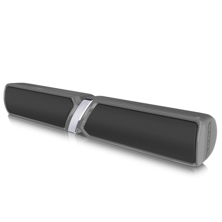 NewRixing NR-6017 Outdoor Portable Bluetooth Speaker, Support Hands-free Call / TF Card / FM / U Disk(Gray) - Desktop Speaker by NewRixing | Online Shopping South Africa | PMC Jewellery | Buy Now Pay Later Mobicred