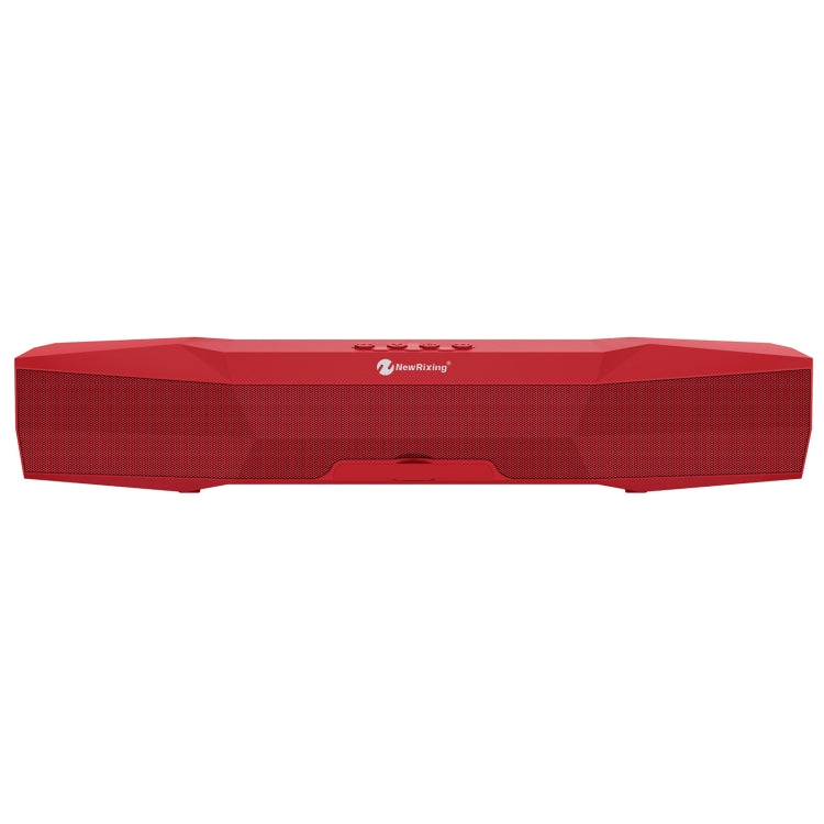 NewRixing NR-7011 Outdoor Portable Bluetooth Speaker with Phone Holder, Support Hands-free Call / TF Card / FM / U Disk(Red) - Desktop Speaker by NewRixing | Online Shopping South Africa | PMC Jewellery | Buy Now Pay Later Mobicred