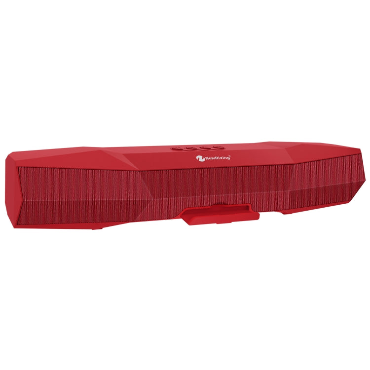 NewRixing NR-7011 Outdoor Portable Bluetooth Speaker with Phone Holder, Support Hands-free Call / TF Card / FM / U Disk(Red) - Desktop Speaker by NewRixing | Online Shopping South Africa | PMC Jewellery | Buy Now Pay Later Mobicred